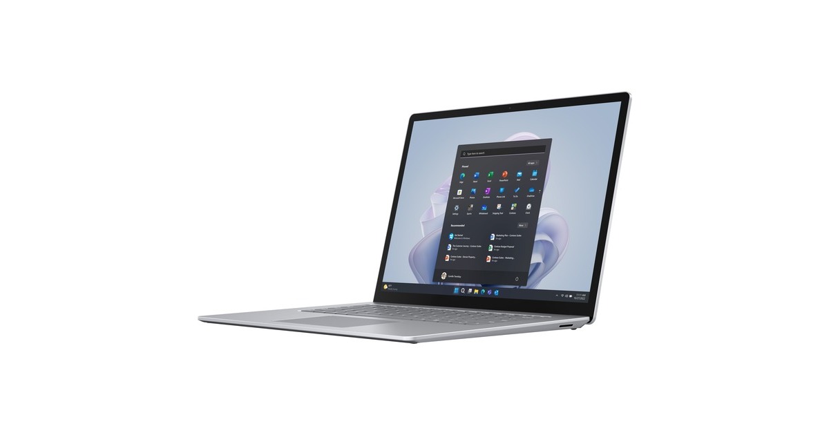 Microsoft Surface Laptop 5 Commercial, Notebook(platin, Windows 11 Pro, 256GB, i5, 34.3 cm (13.5 Zoll), 256 GB SSD)