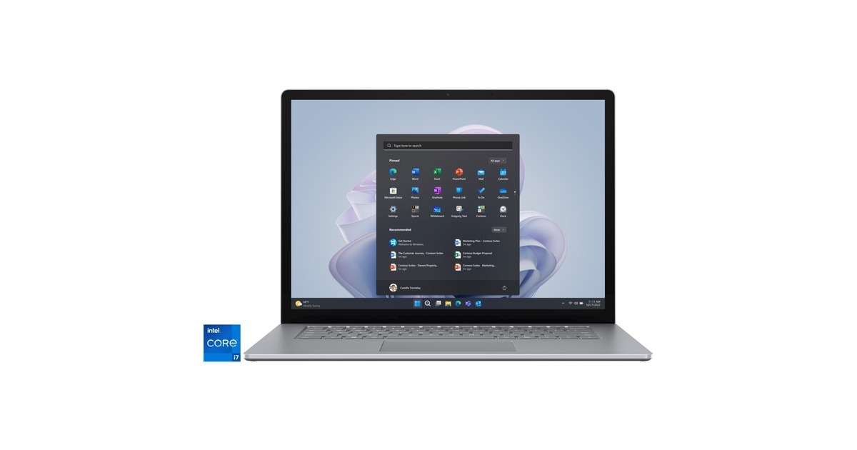 Microsoft Surface Laptop 5 Commercial, Notebook(platin, Windows 10 Pro, 512GB, i7, 38.1 cm (15 Zoll), 512 GB SSD)