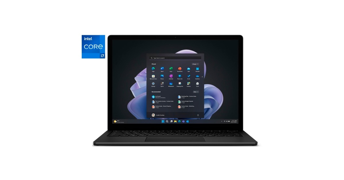 Microsoft Surface Laptop 5 Commercial, Notebook(schwarz, Windows 11 Pro, 512GB, i7, 38.1 cm (15 Zoll), 512 GB SSD)