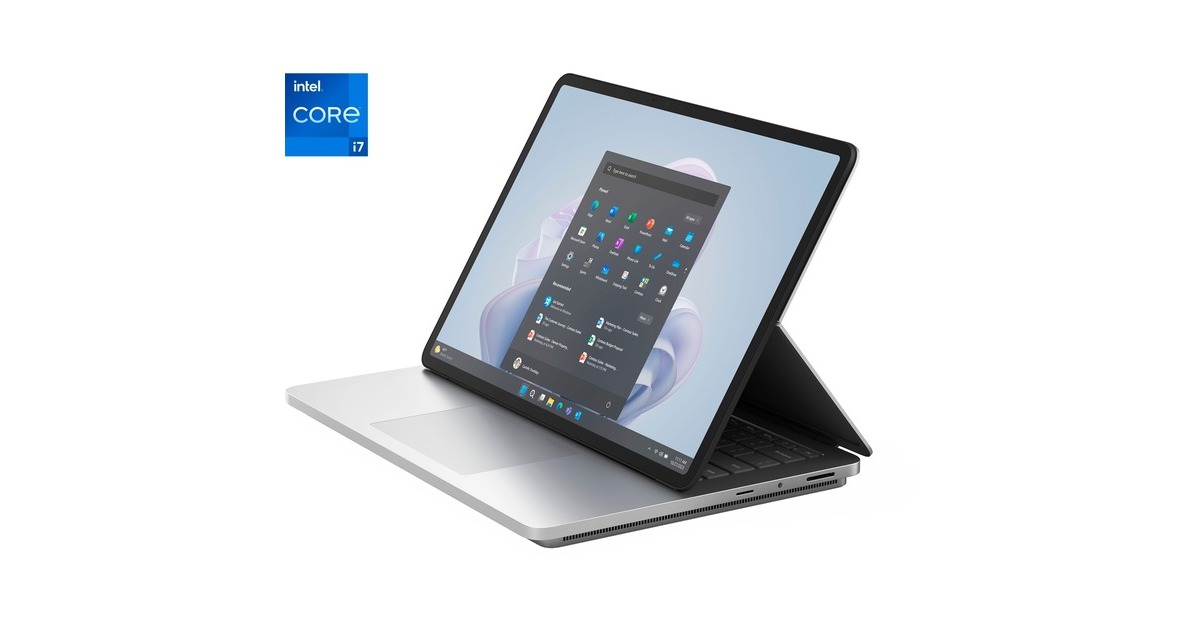 Microsoft Surface Laptop Studio 2 Commercial, Notebook(platin, Windows 11 Pro, 1TB, i7, 36.6 cm (14.4 Zoll) & 120 Hz Display, 1 TB SSD)
