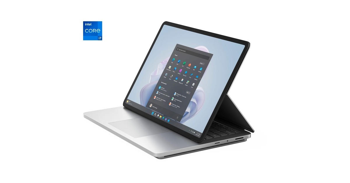 Microsoft Surface Laptop Studio 2 Commercial, Notebook(platin, Windows 11 Pro, 512GB, i7, 36.6 cm (14.4 Zoll) & 120 Hz Display, 512 GB SSD)