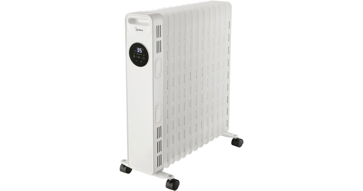 Midea Ölradiator NY2513-20MR(weiß, 2.500 Watt, 13 Heizrippen)