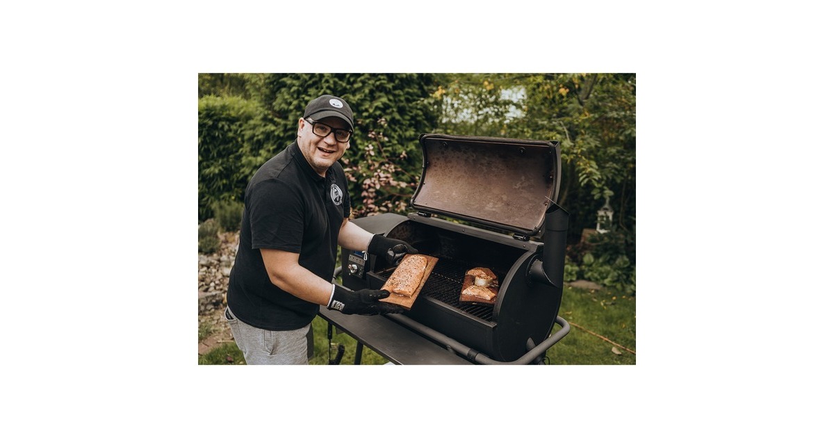 Moesta BBQ Ablagebrett PaperPlank CLINTON, für Sheriff Pelletgrill 19884(schwarz)