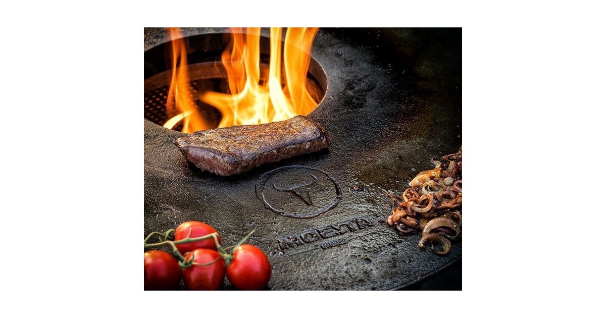 Moesta BBQ Disk Plancha, Feuerplatte für Kugelgrills, Grillplatte(anthrazit, einzeln)
