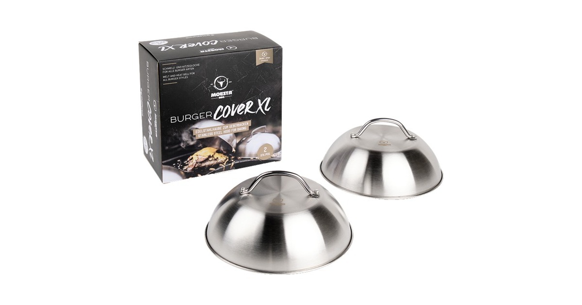 Moesta BurgerCover XL, 2er Set, Abdeckung(edelstahl) Moesta BurgerCover XL, 2er Set, Abdeckung(edelstahl)