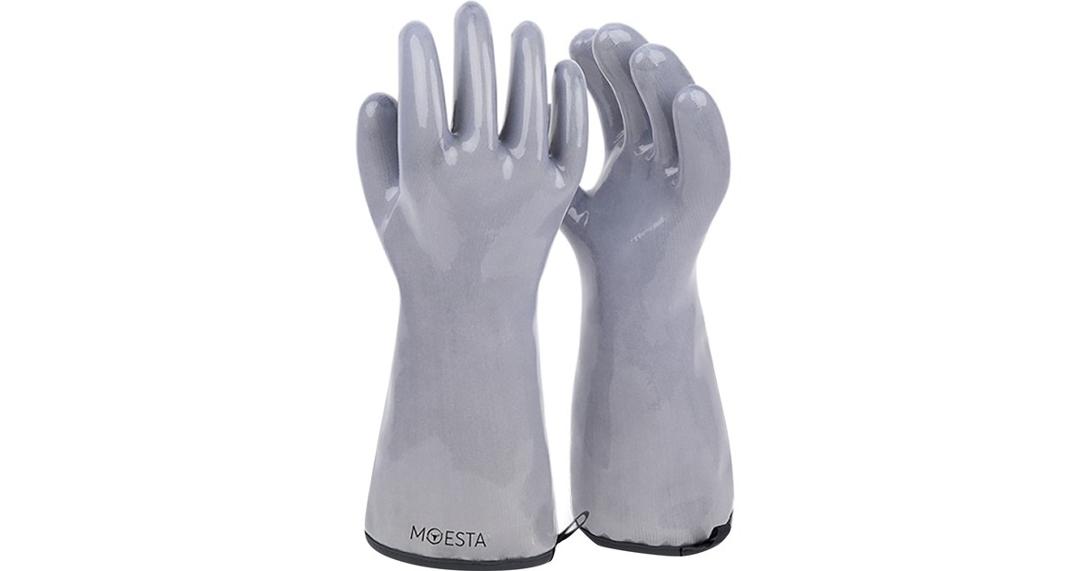 Moesta Grillhandschuhe HeatPro Gloves, Gr. M(grau, 2 Stück)