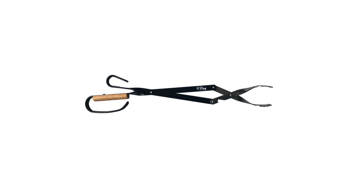 Moesta Grillzange V-tong lang, Grillbesteck(schwarz/holz)