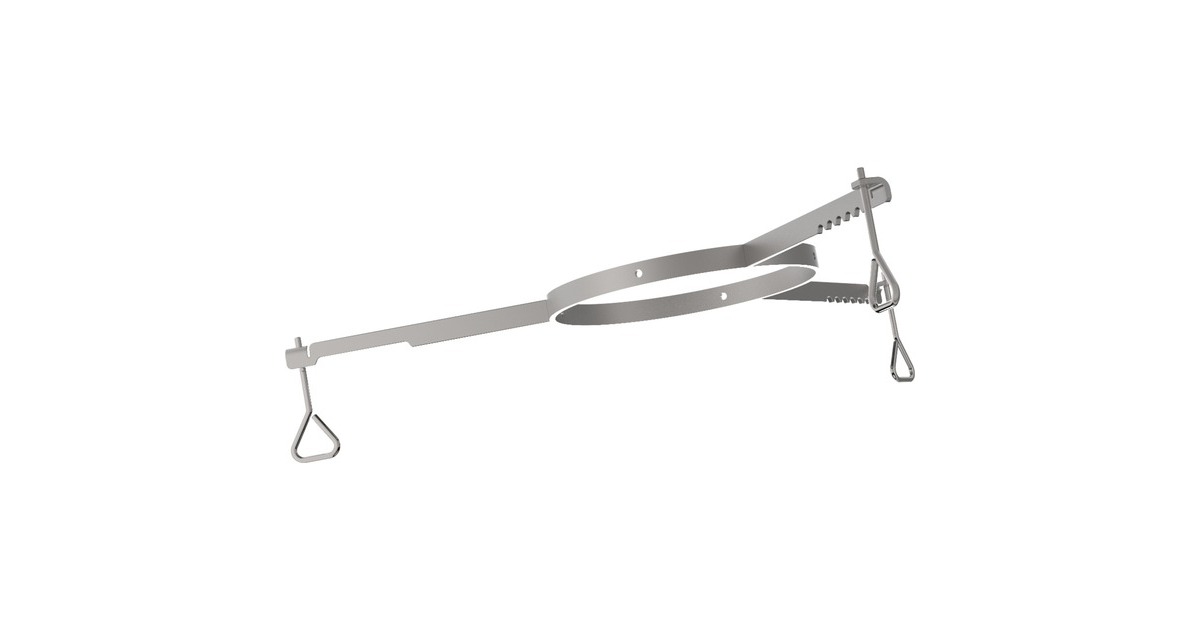 Moesta Höhenversteller für BBQ-Disk, Halterung(silber)