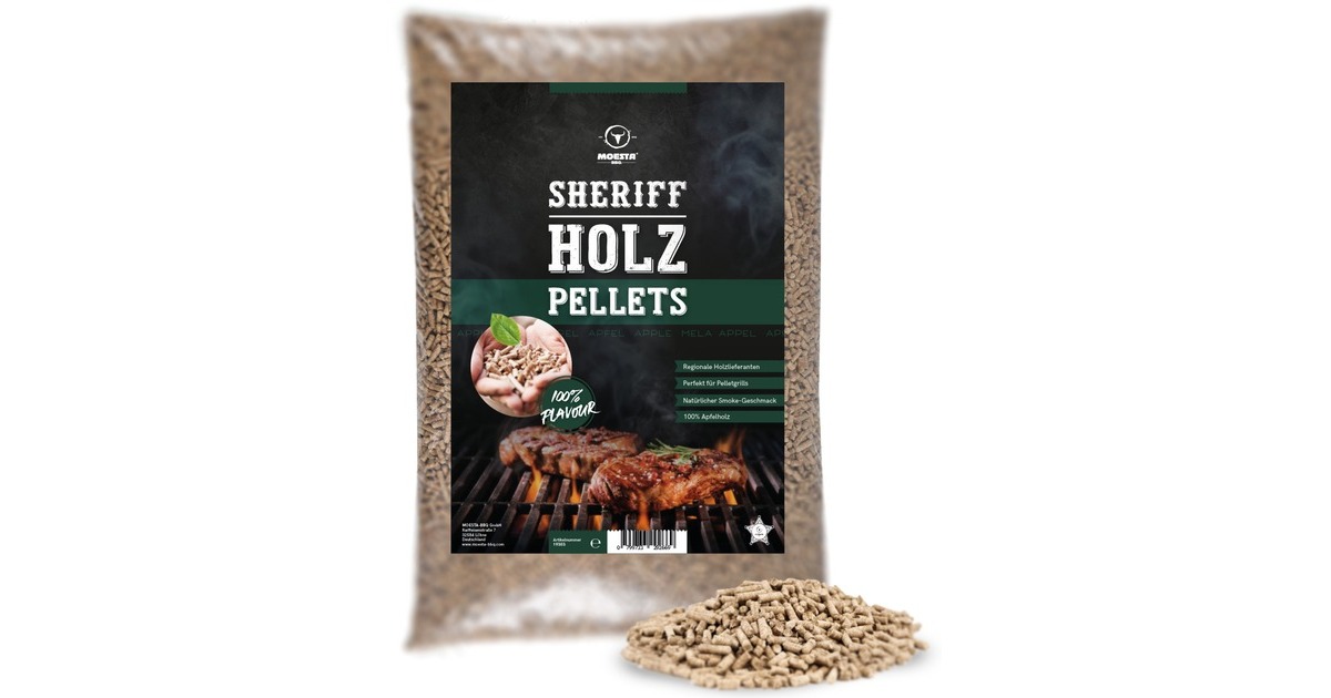 Moesta Hartholz Pellets Apfel, 5kg, Brennstoff