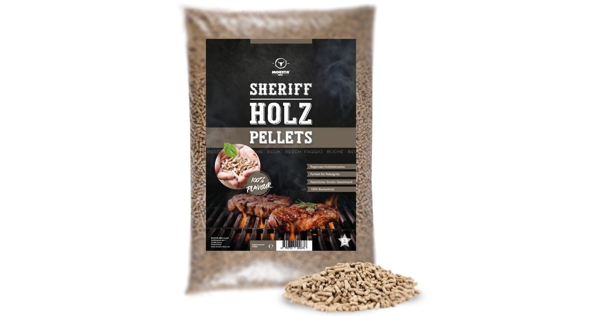 Moesta Hartholz Pellets Buche, 5kg, Brennstoff