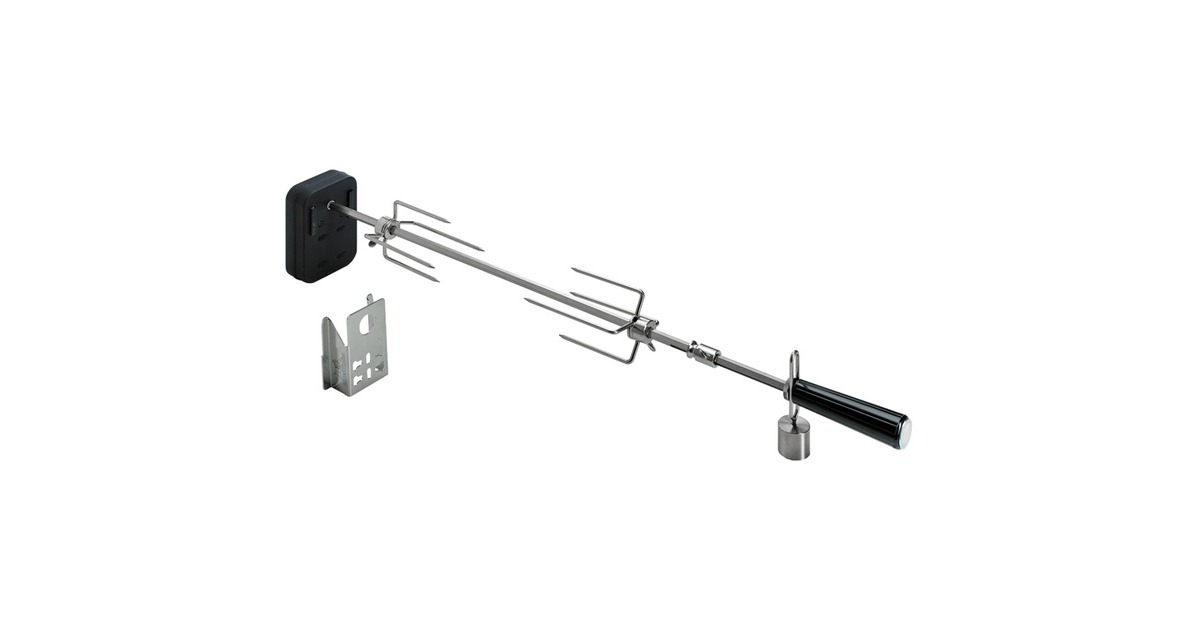 Moesta Rotisserie-Set für Smokin' PizzaRing, für 47cm + 50cm Kugelgrill, Grillspieß(silber/schwarz, Batteriebetrieb) Moesta Rotisserie-Set für Smokin' PizzaRing, für 47cm + 50cm Kugelgrill, Grillspieß(silber/schwarz, Batteriebetrieb)