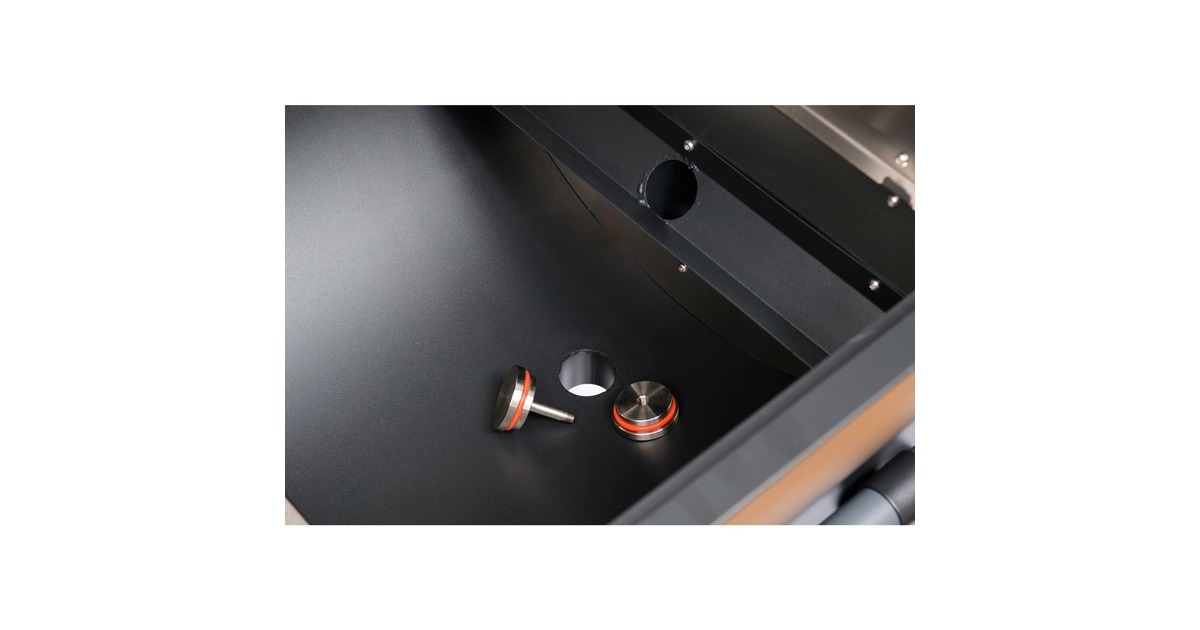 Moesta Sheriff Pelletgrill, inkl. Frontablage PaperPlank black und Haken(schwarz)