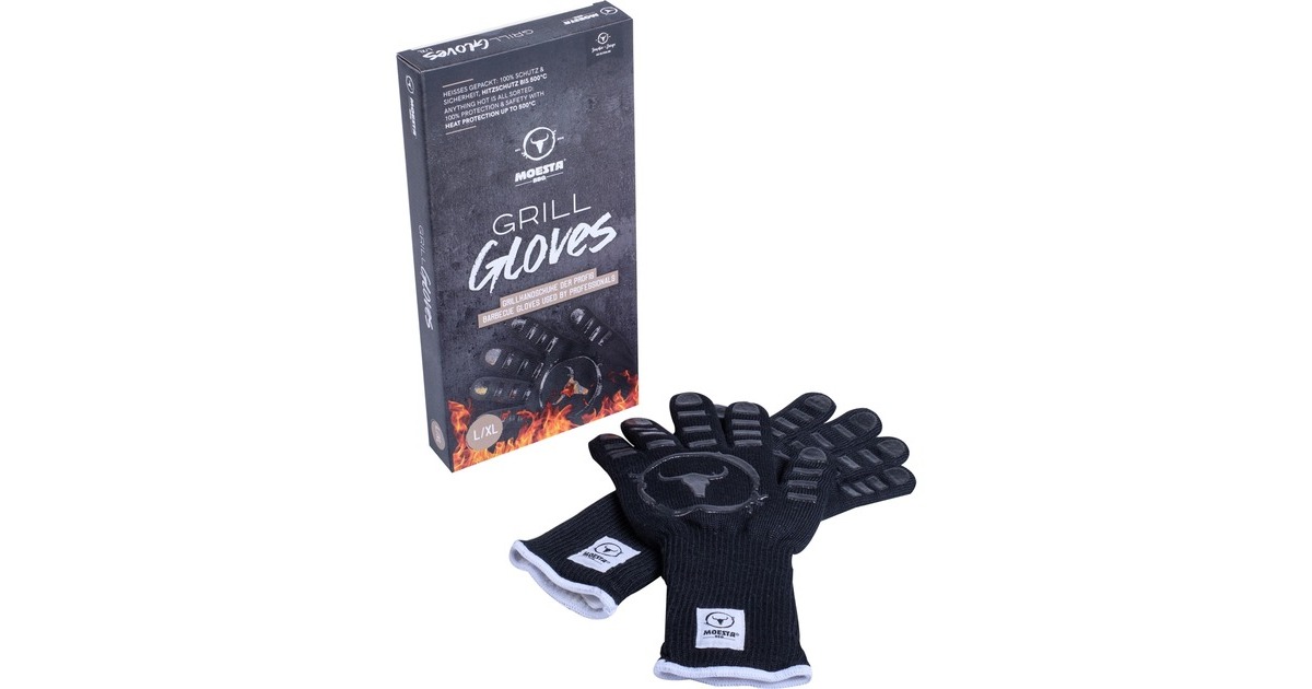 MoestaGrillGloves No.1, Handschuh(schwarz, Größe L/XL)