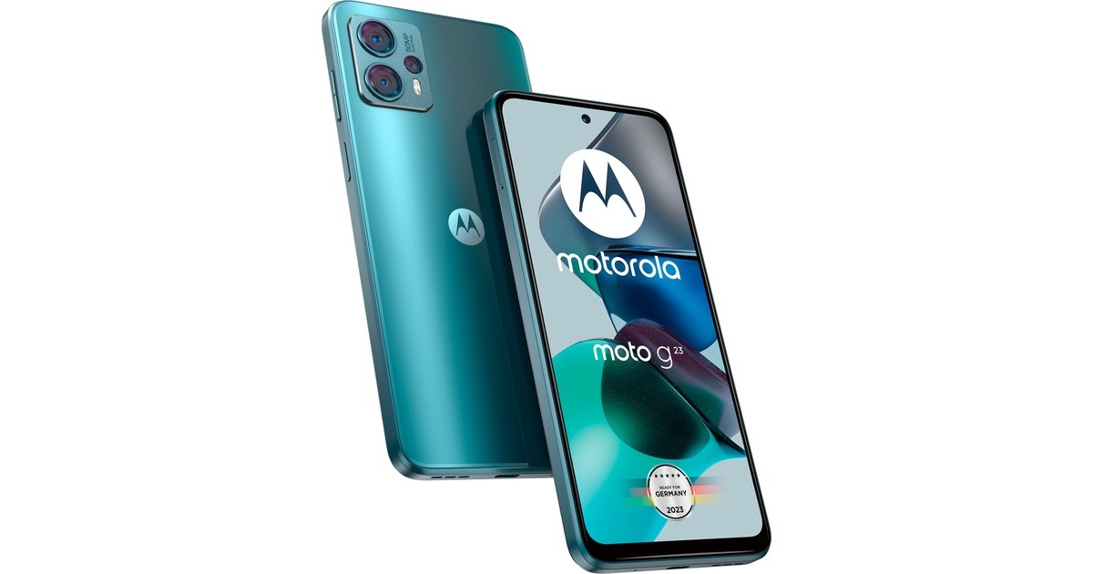 Motorola Moto G23 128GB, Handy(Steel Blue, Android 13, Dual-SIM)