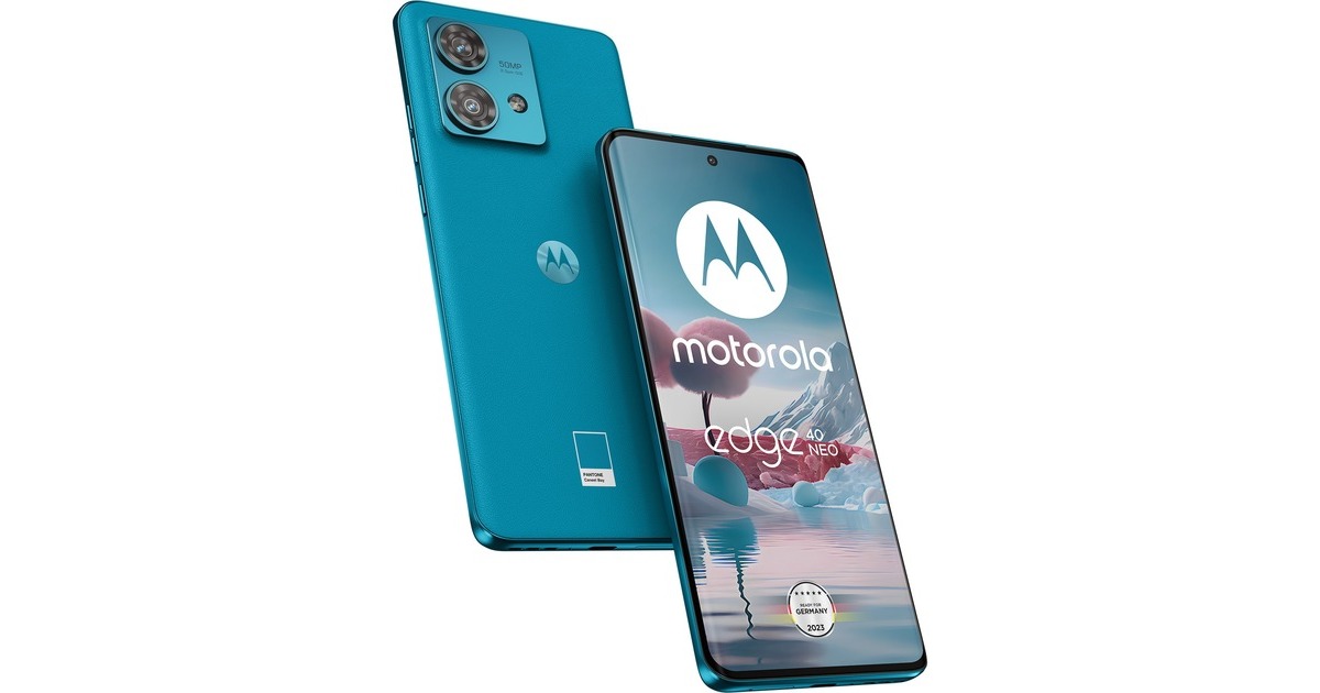 Motorola edge 40 Neo 256GB, Handy(Caneel Bay, Dual SIM, Android 13)