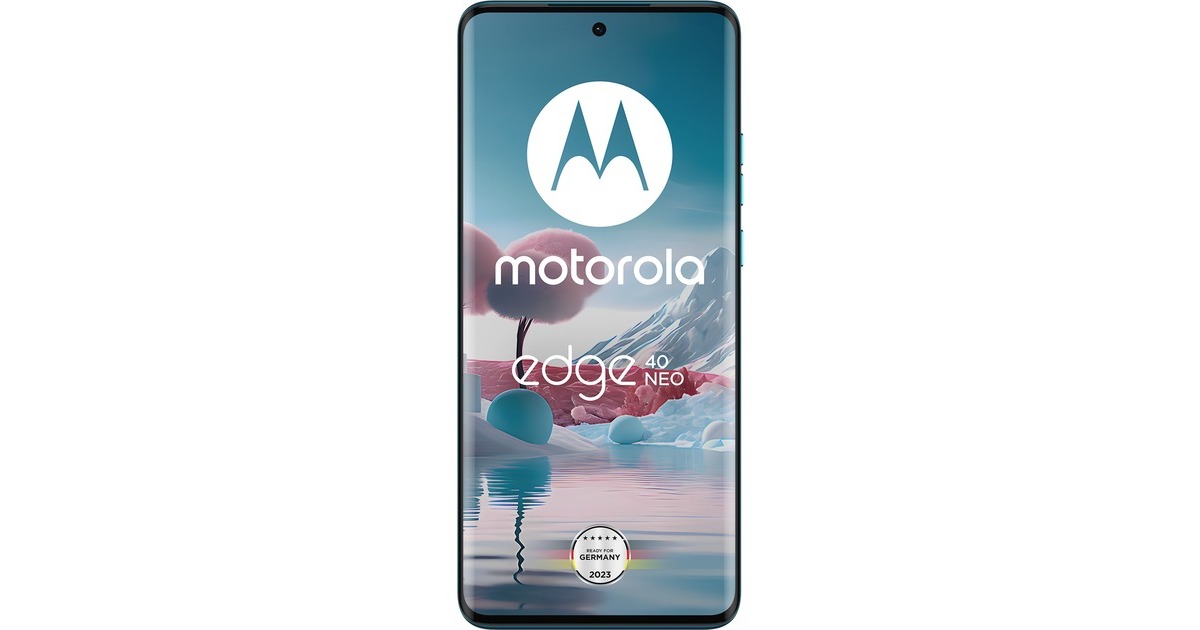 Motorola edge 40 Neo 256GB, Handy(Caneel Bay, Dual SIM, Android 13)