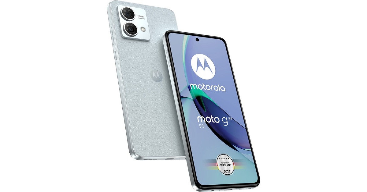 Motorola g84 5G 256GB, Handy(Marshmallow Blue, Android 13)