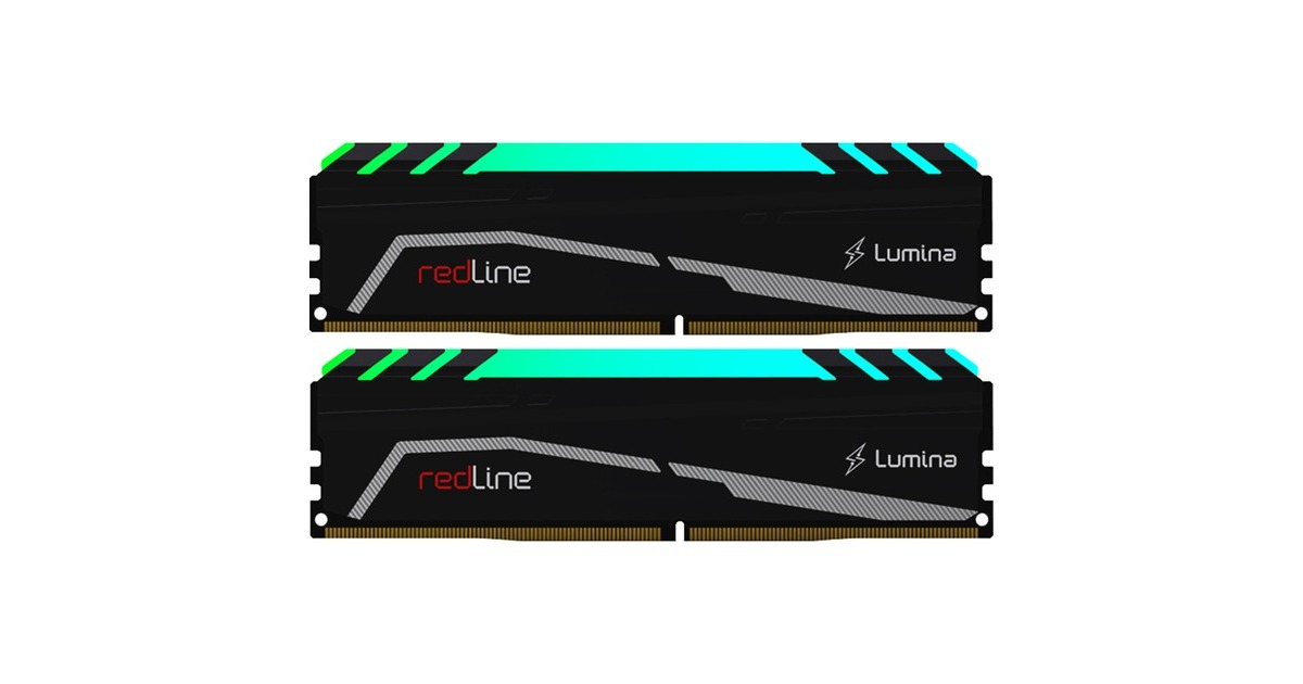 Mushkin DIMM 16 GB DDR4-2666 (2x 8 GB) Dual-Kit, Arbeitsspeicher(schwarz, MLA4C266GHHF8GX2, Redline Lumina RGB, INTEL XMP)