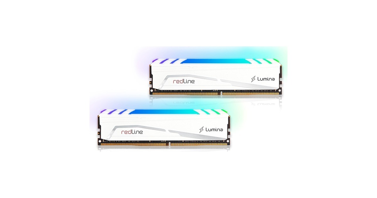 Mushkin DIMM 16 GB DDR4-3200 (2x 8 GB) Dual-Kit, Arbeitsspeicher(weiß, MLB4C320EJJP8GX2, Redline Lumina White, INTEL XMP)