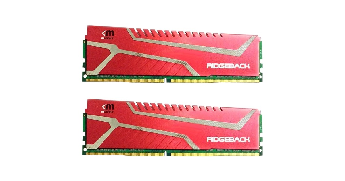 Mushkin DIMM 16 GB DDR4-3466 (2x 8 GB) Dual-Kit, Arbeitsspeicher(rot, MRB4U346JLLM8GX2, Redline)