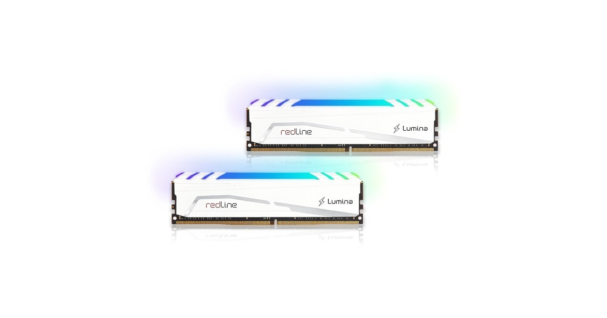 Mushkin DIMM 16 GB DDR4-3600 (2x 8 GB) Dual-Kit, Arbeitsspeicher(weiß, MLB4C360GKKP8GX2, Redline Lumina, INTEL XMP)
