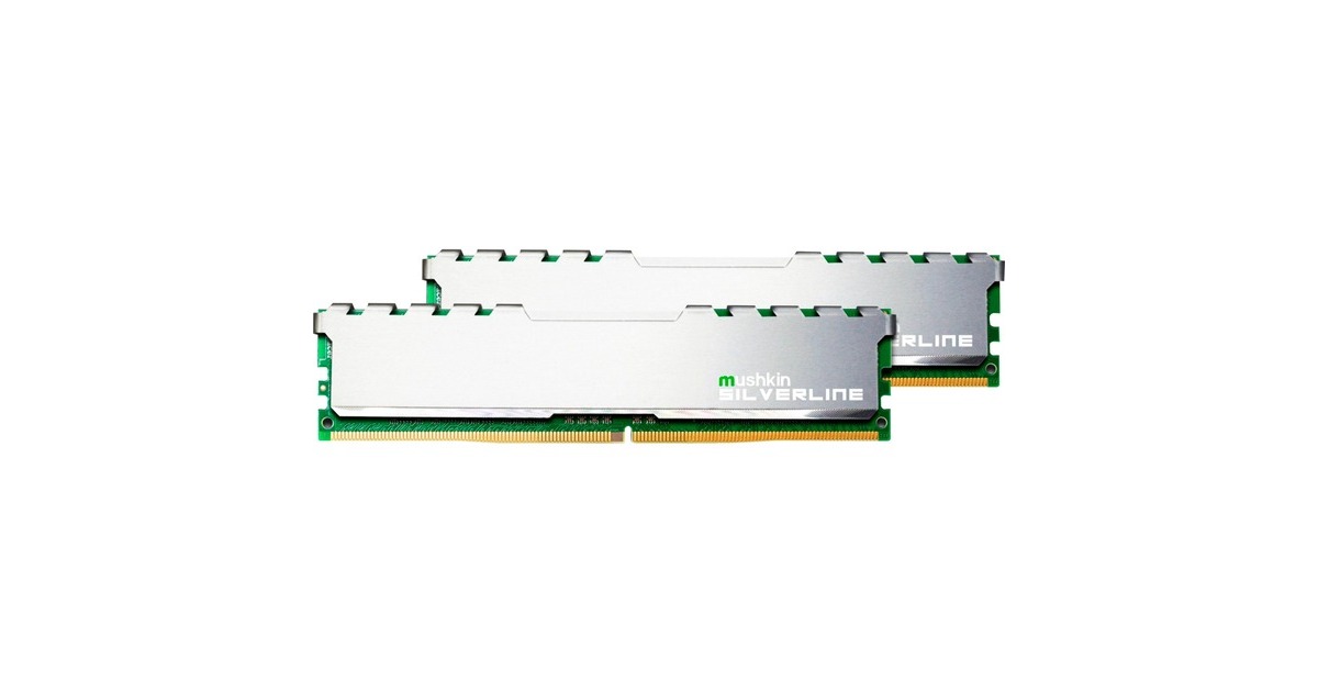 Mushkin DIMM 32 GB DDR4-2133 (2x 16 GB) Dual-Kit, Arbeitsspeicher(MSL4U213FF16GX2, Silverline)