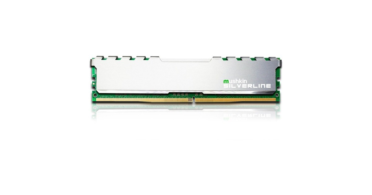 Mushkin DIMM 32 GB DDR4-2666 (2x 16 GB) Dual-Kit, Arbeitsspeicher(MSL4U266KF16GX2, Silverline)