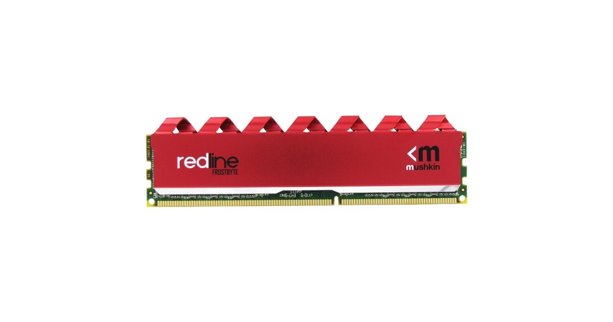 Mushkin DIMM 32 GB DDR4-2800 (2x 16 GB) Dual-Kit, Arbeitsspeicher(rot, MRA4U280HHHH16GX2, Redline)