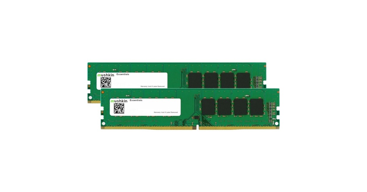 Mushkin DIMM 32 GB DDR4-3200 (2x 16 GB) Dual-Kit, Arbeitsspeicher(MES4U320NF16GX2, Essentials)