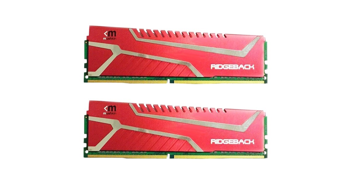 Mushkin DIMM 32 GB DDR4-3200 (2x 16 GB) Dual-Kit, Arbeitsspeicher(rot, MRB4U320GJJM16GX2, Redline, INTEL XMP)