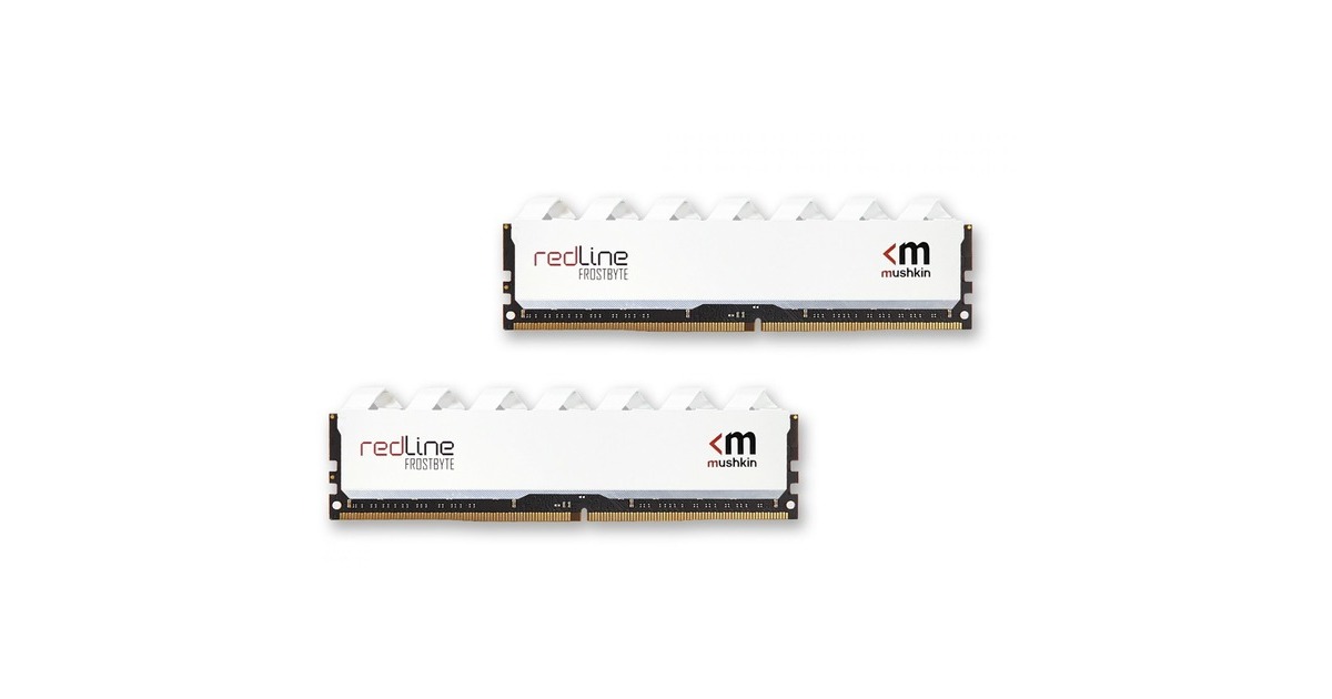 Mushkin DIMM 32 GB DDR4-3600 (2x 16 GB) Dual-Kit, Arbeitsspeicher(weiß, MRD4U360JNNM16GX2, Redline, INTEL XMP)