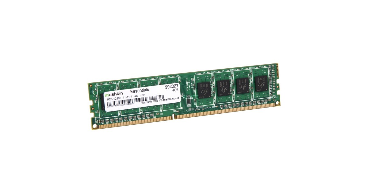 Mushkin DIMM 4 GB DDR3-1600, Arbeitsspeicher(992027, Essentials) Mushkin DIMM 4 GB DDR3-1600, Arbeitsspeicher(992027, Essentials)