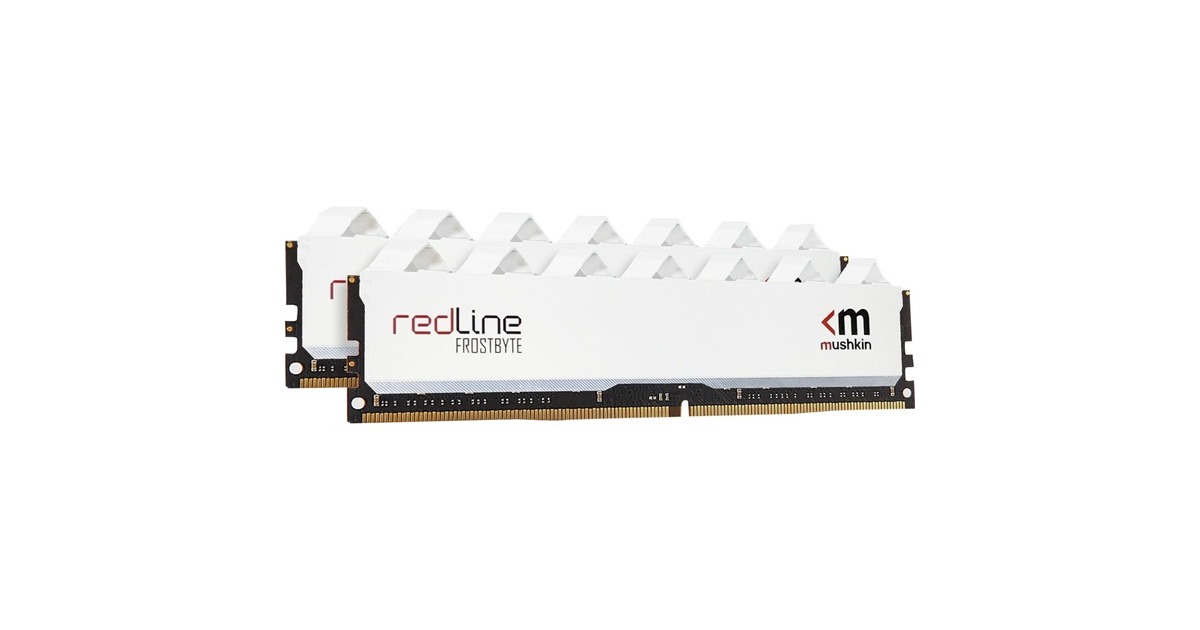 Mushkin DIMM 64 GB DDR4-3200 (2x 32 GB) Dual-Kit, Arbeitsspeicher(weiß, MRD4U320EJJP32GX2, Redline, INTEL XMP)