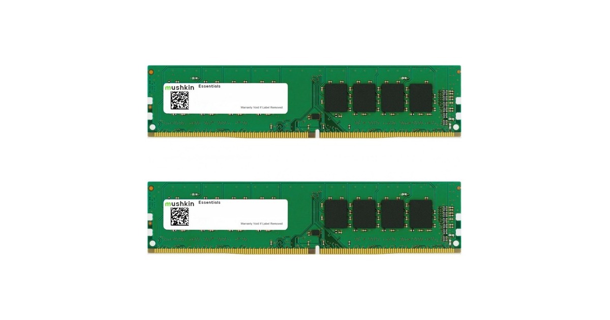 Mushkin DIMM 64 GB DDR4-3200 (2x 32 GB) Dual-Kit, Arbeitsspeicher(MES4U320NF32GX2, Essentials)