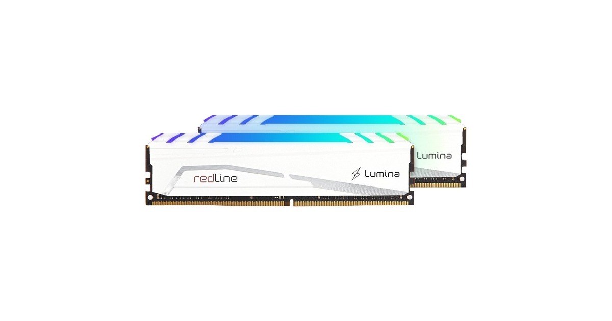 Mushkin DIMM 64 GB DDR4-3600 (2x 32 GB) Dual-Kit, Arbeitsspeicher(weiß, MLB4C360GKKP32GX2, Redline Lumina, INTEL XMP)