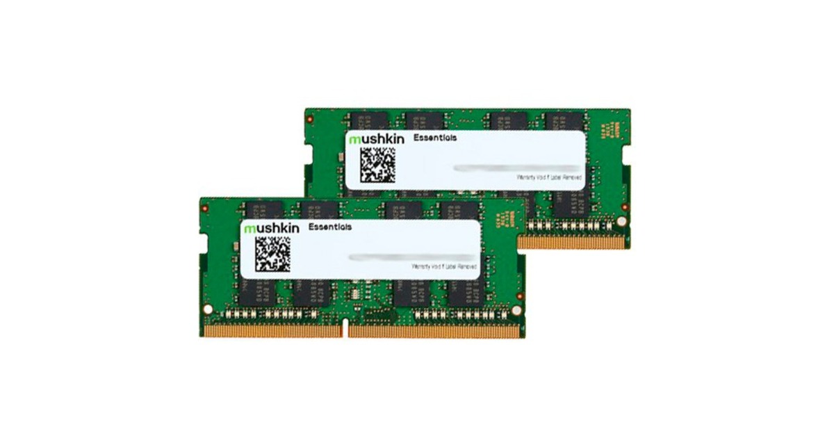 Mushkin SO-DIMM 16 GB DDR4-2400 (2x 8 GB) Dual-Kit, Arbeitsspeicher(MES4S240HF8GX2, Essential)