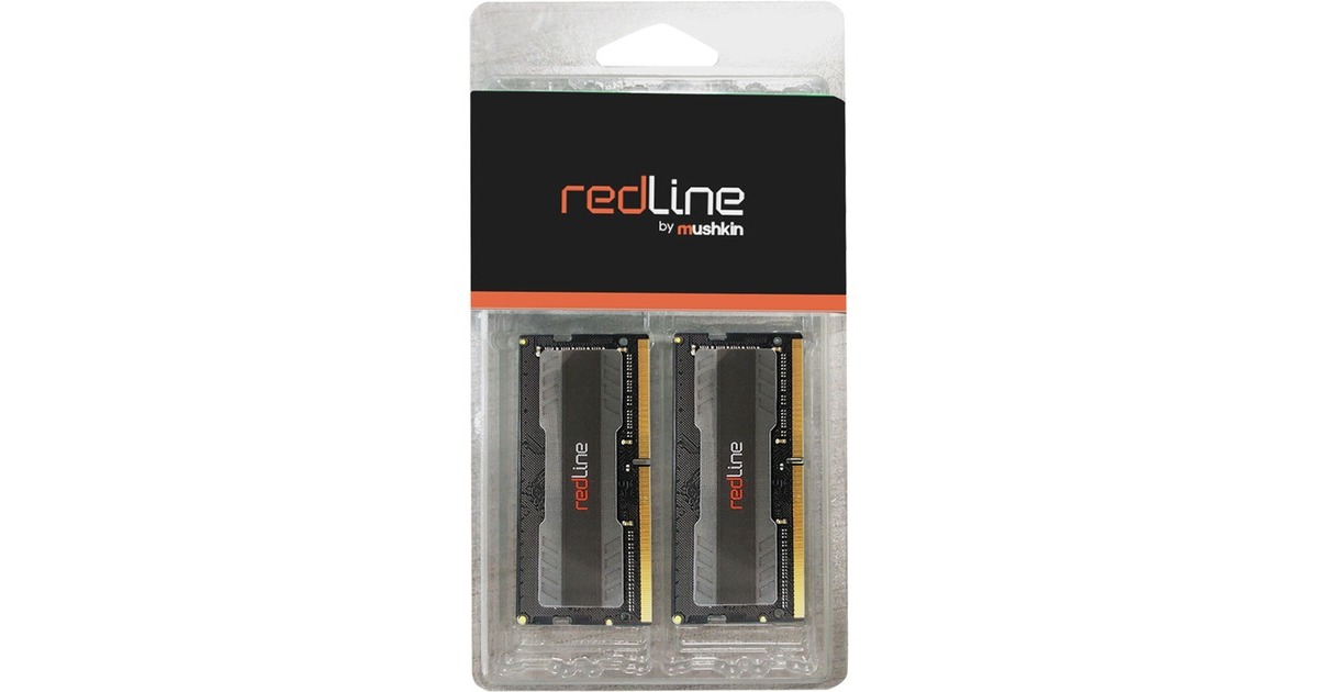 Mushkin SO-DIMM 16 GB DDR4-2666 (2x 8 GB) Dual-Kit, Arbeitsspeicher(MRA4S266GHHF16GX2, Redline, INTEL XMP)