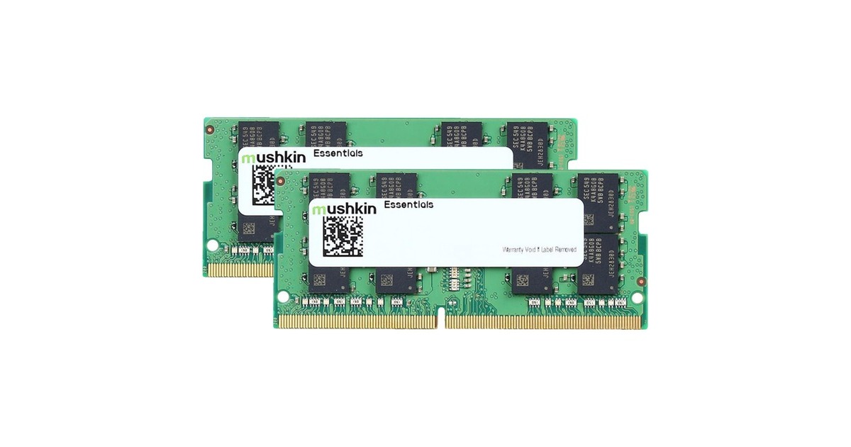 Mushkin SO-DIMM 64 GB DDR4-2933 (2x 32 GB) Dual-Kit, Arbeitsspeicher(MES4S293MF32GX2, Essentials)