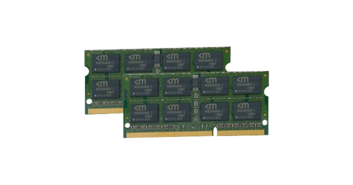 Mushkin SO-DIMM 8 GB DDR3-1333 (2x 4 GB) Dual-Kit, für iMac, MacBook Pro , Arbeitsspeicher(976647A, Apple)