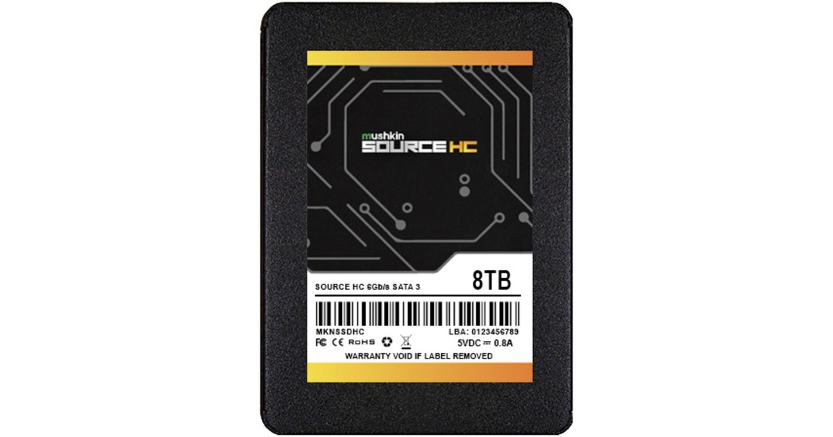 Mushkin Source HC 8 TB, SSD(schwarz, SATA 6 Gb/s, 2,5")