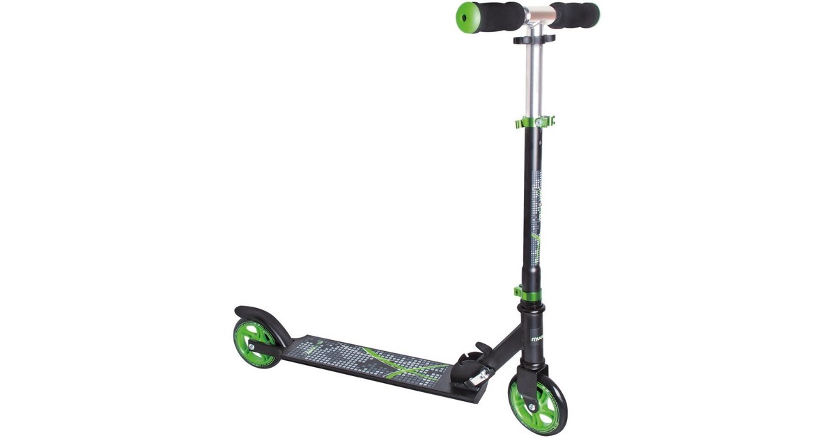 Muuwmi Aluminium Scooter 125 mm(schwarz/grün)