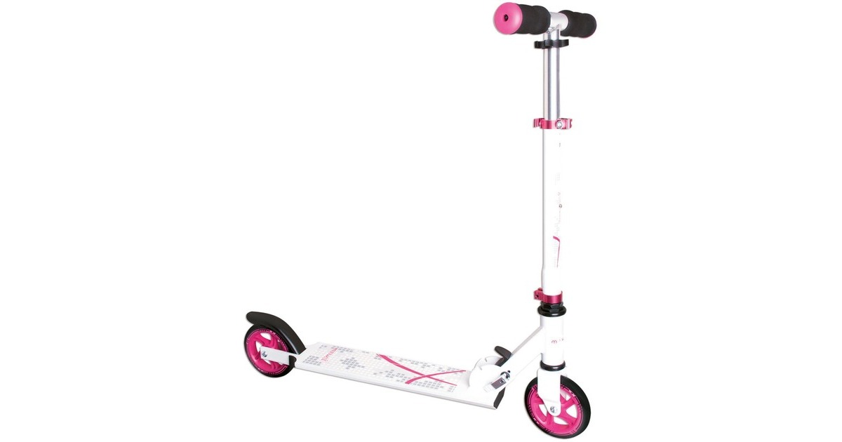 Muuwmi Aluminium Scooter 125 mm(weiß/pink)