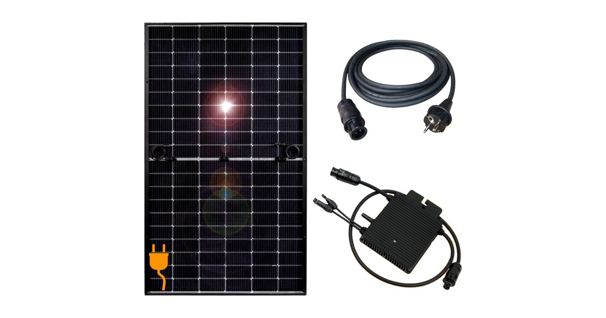 MyVoltaics Balkonkraftwerk MyBasic - einfach, 400 Watt(0% MWST, 1x 400W, für Eigenbau der Unterkonstruktion)