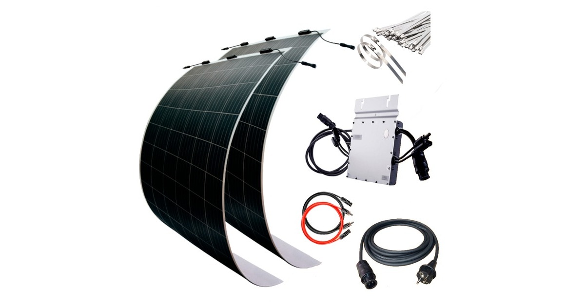 MyVoltaics Balkonkraftwerk MyUltraleicht - doppelte Power, 610 Watt(0% MWST, 2x 310W, für Gitter-Balkone)