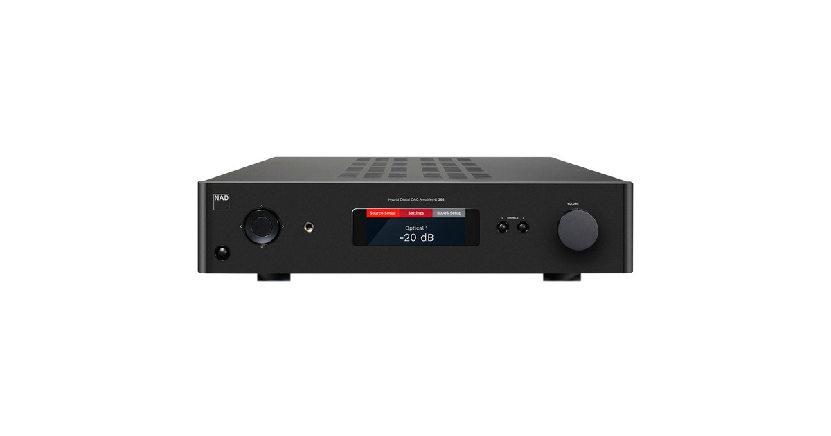 NAD C 368, Verstärker(schwarz, Bluetooth, Optisch, Koaxial)