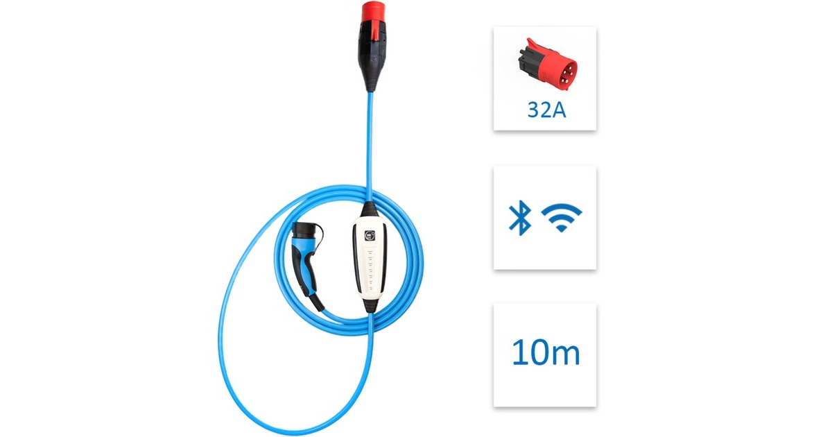 NRGkick Ladeeinheit 32A 10m Standard, Wallbox(22 kW, 10 Meter Kabel)