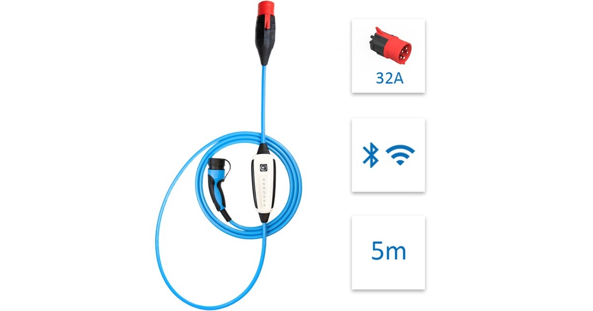 NRGkick Ladeeinheit 32A 5m Standard, Wallbox(22 kW, 5 Meter Kabel)
