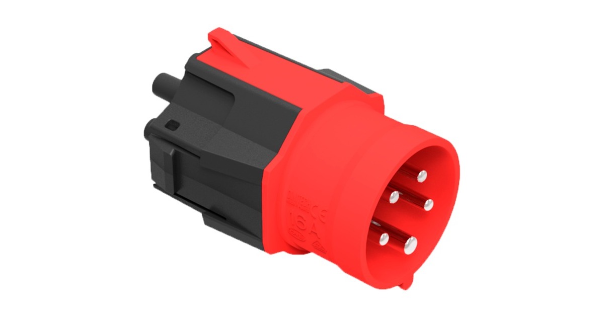 NRGkick Steckeraufsatz 16A - 5polig, max. 11kW, Adapter(schwarz/rot, für NRGkick Ladeeinheit)