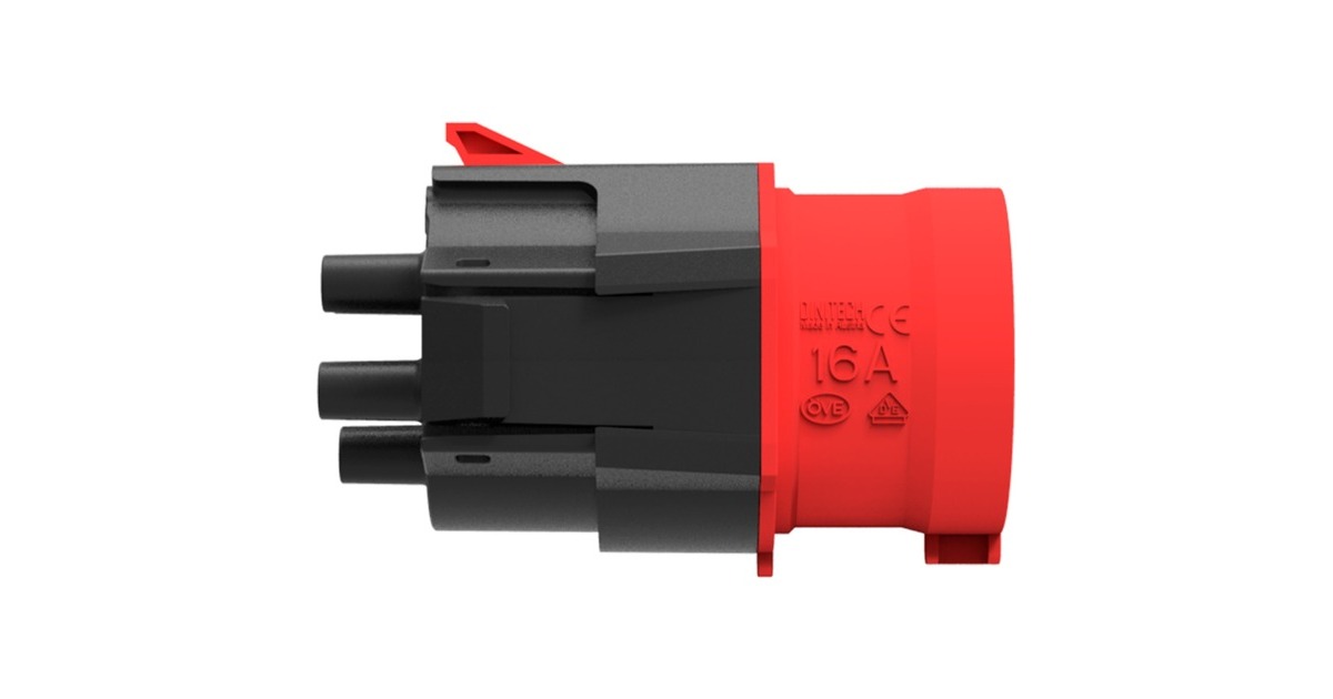 NRGkick Steckeraufsatz 16A - 5polig, max. 11kW, Adapter(schwarz/rot, für NRGkick Ladeeinheit)