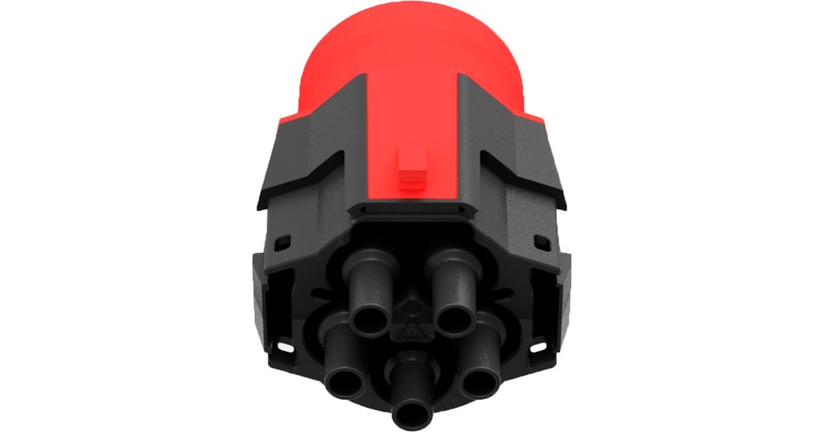 NRGkick Steckeraufsatz 16A - 5polig, max. 11kW, Adapter(schwarz/rot, für NRGkick Ladeeinheit)